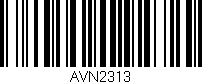 Código de barras (EAN, GTIN, SKU, ISBN): 'AVN2313'