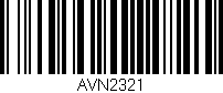 Código de barras (EAN, GTIN, SKU, ISBN): 'AVN2321'