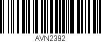 Código de barras (EAN, GTIN, SKU, ISBN): 'AVN2392'