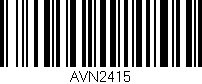 Código de barras (EAN, GTIN, SKU, ISBN): 'AVN2415'