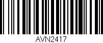 Código de barras (EAN, GTIN, SKU, ISBN): 'AVN2417'