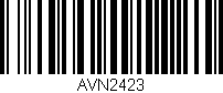 Código de barras (EAN, GTIN, SKU, ISBN): 'AVN2423'