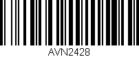 Código de barras (EAN, GTIN, SKU, ISBN): 'AVN2428'