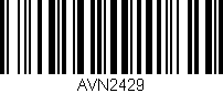 Código de barras (EAN, GTIN, SKU, ISBN): 'AVN2429'