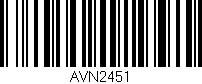 Código de barras (EAN, GTIN, SKU, ISBN): 'AVN2451'