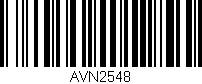 Código de barras (EAN, GTIN, SKU, ISBN): 'AVN2548'
