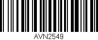 Código de barras (EAN, GTIN, SKU, ISBN): 'AVN2549'