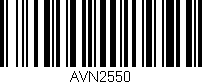 Código de barras (EAN, GTIN, SKU, ISBN): 'AVN2550'