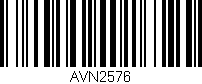 Código de barras (EAN, GTIN, SKU, ISBN): 'AVN2576'