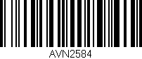 Código de barras (EAN, GTIN, SKU, ISBN): 'AVN2584'