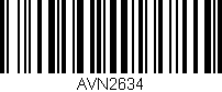 Código de barras (EAN, GTIN, SKU, ISBN): 'AVN2634'