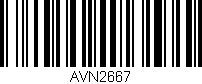 Código de barras (EAN, GTIN, SKU, ISBN): 'AVN2667'