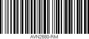 Código de barras (EAN, GTIN, SKU, ISBN): 'AVN2680-RM'