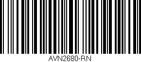Código de barras (EAN, GTIN, SKU, ISBN): 'AVN2680-RN'