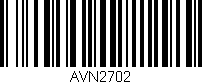 Código de barras (EAN, GTIN, SKU, ISBN): 'AVN2702'