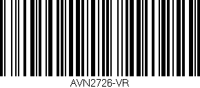 Código de barras (EAN, GTIN, SKU, ISBN): 'AVN2726-VR'
