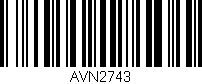 Código de barras (EAN, GTIN, SKU, ISBN): 'AVN2743'