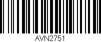 Código de barras (EAN, GTIN, SKU, ISBN): 'AVN2751'