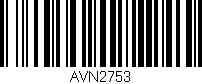 Código de barras (EAN, GTIN, SKU, ISBN): 'AVN2753'