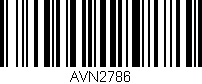 Código de barras (EAN, GTIN, SKU, ISBN): 'AVN2786'