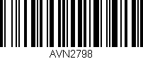 Código de barras (EAN, GTIN, SKU, ISBN): 'AVN2798'