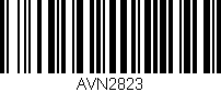 Código de barras (EAN, GTIN, SKU, ISBN): 'AVN2823'