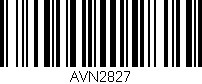 Código de barras (EAN, GTIN, SKU, ISBN): 'AVN2827'