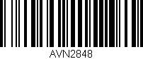 Código de barras (EAN, GTIN, SKU, ISBN): 'AVN2848'