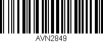 Código de barras (EAN, GTIN, SKU, ISBN): 'AVN2849'