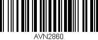 Código de barras (EAN, GTIN, SKU, ISBN): 'AVN2860'