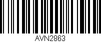 Código de barras (EAN, GTIN, SKU, ISBN): 'AVN2863'