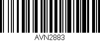 Código de barras (EAN, GTIN, SKU, ISBN): 'AVN2883'