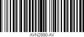 Código de barras (EAN, GTIN, SKU, ISBN): 'AVN2890-AV'