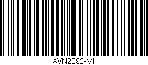 Código de barras (EAN, GTIN, SKU, ISBN): 'AVN2892-MI'