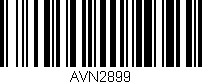 Código de barras (EAN, GTIN, SKU, ISBN): 'AVN2899'