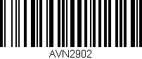 Código de barras (EAN, GTIN, SKU, ISBN): 'AVN2902'
