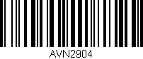 Código de barras (EAN, GTIN, SKU, ISBN): 'AVN2904'