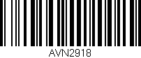 Código de barras (EAN, GTIN, SKU, ISBN): 'AVN2918'