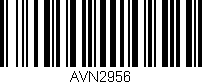 Código de barras (EAN, GTIN, SKU, ISBN): 'AVN2956'
