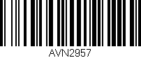 Código de barras (EAN, GTIN, SKU, ISBN): 'AVN2957'
