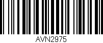 Código de barras (EAN, GTIN, SKU, ISBN): 'AVN2975'