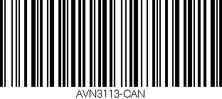 Código de barras (EAN, GTIN, SKU, ISBN): 'AVN3113-CAN'