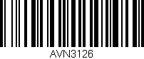 Código de barras (EAN, GTIN, SKU, ISBN): 'AVN3126'