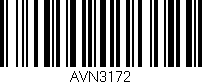 Código de barras (EAN, GTIN, SKU, ISBN): 'AVN3172'