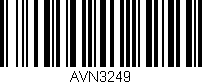 Código de barras (EAN, GTIN, SKU, ISBN): 'AVN3249'
