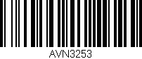 Código de barras (EAN, GTIN, SKU, ISBN): 'AVN3253'