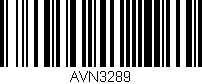 Código de barras (EAN, GTIN, SKU, ISBN): 'AVN3289'