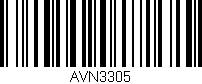 Código de barras (EAN, GTIN, SKU, ISBN): 'AVN3305'
