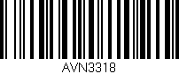 Código de barras (EAN, GTIN, SKU, ISBN): 'AVN3318'