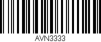 Código de barras (EAN, GTIN, SKU, ISBN): 'AVN3333'